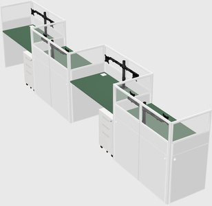 Rectangular cubicles