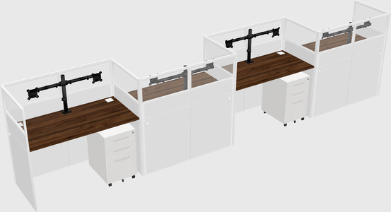 Rectangular cubicles
