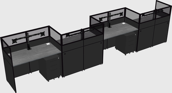Rectangular cubicles