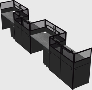 Rectangular cubicles