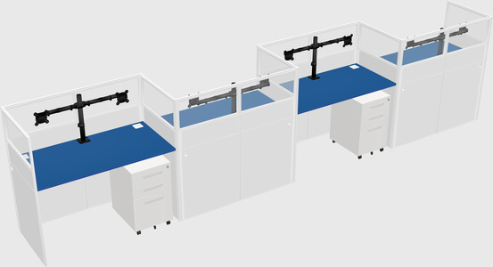 Rectangular cubicles