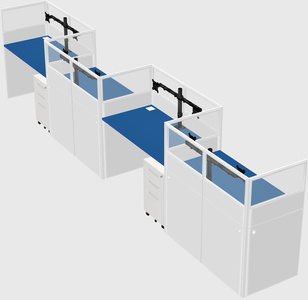 Rectangular cubicles