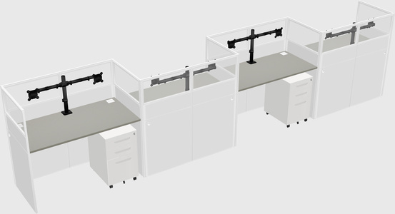 Rectangular cubicles