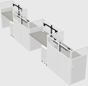 Rectangular cubicles