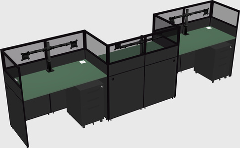 Rectangular cubicles