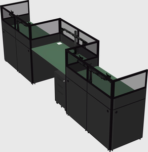 Rectangular cubicles