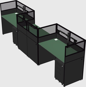 Rectangular cubicles
