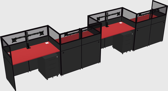 Rectangular cubicles