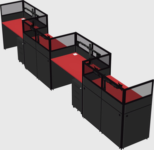Rectangular cubicles