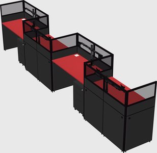 Rectangular cubicles