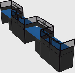 Rectangular cubicles