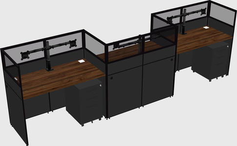 Rectangular cubicles