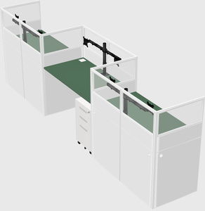 Rectangular cubicles