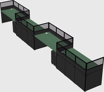 Rectangular cubicles