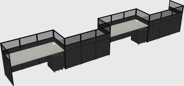 Rectangular cubicles