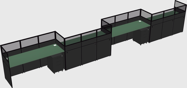 Rectangular cubicles