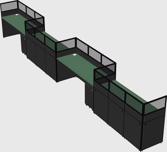Rectangular cubicles
