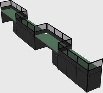 Rectangular cubicles