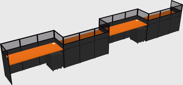 Rectangular cubicles