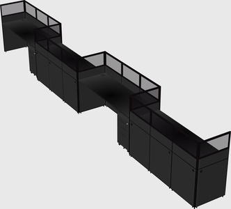 Rectangular cubicles