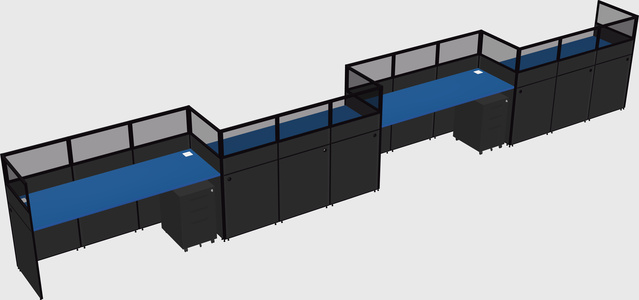 Rectangular cubicles