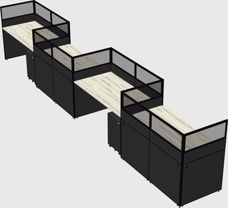 Rectangular cubicles