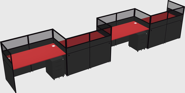 Rectangular cubicles