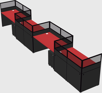 Rectangular cubicles