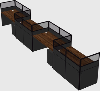 Rectangular cubicles
