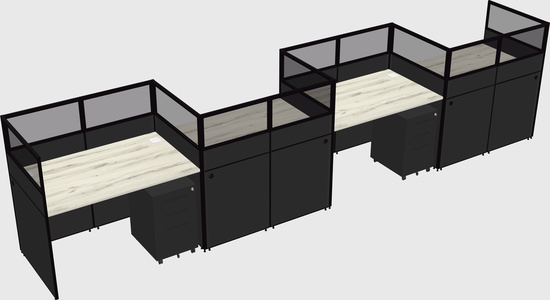 Rectangular cubicles
