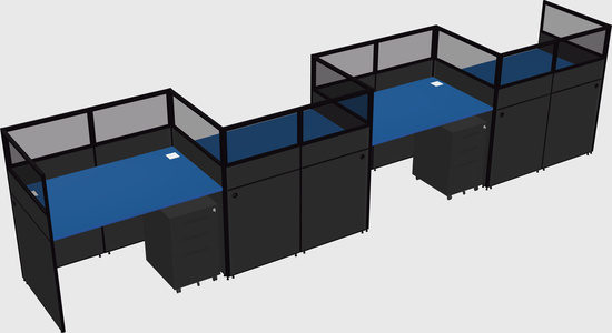 Rectangular cubicles