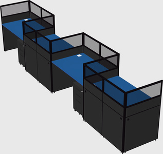 Rectangular cubicles