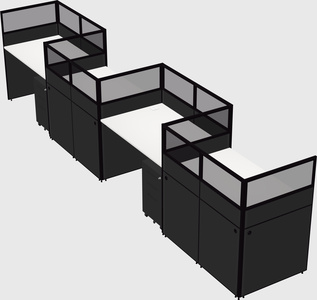Rectangular cubicles