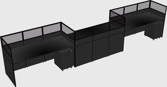 Rectangular cubicles