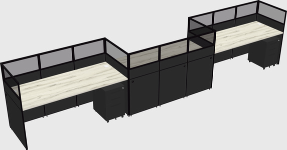 Rectangular cubicles