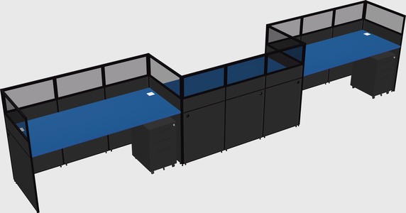 Rectangular cubicles