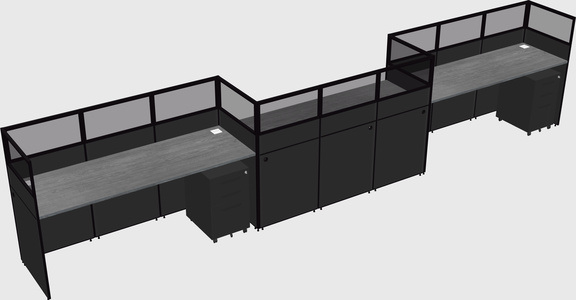 Rectangular cubicles
