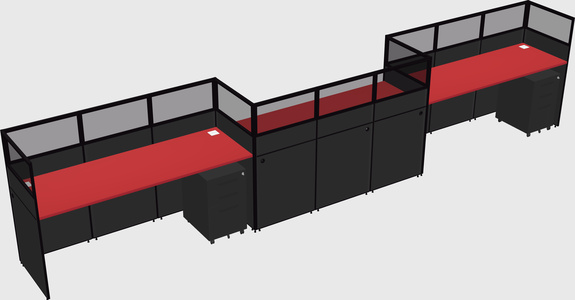 Rectangular cubicles