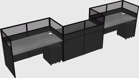Rectangular cubicles