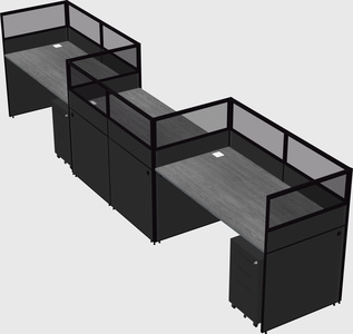 Rectangular cubicles