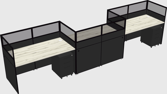 Rectangular cubicles