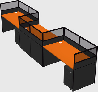 Rectangular cubicles