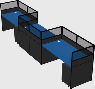 Rectangular cubicles