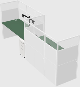 Rectangular cubicles