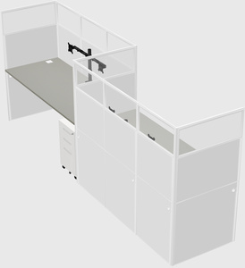 Rectangular cubicles