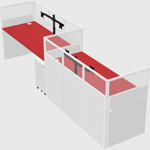 Rectangular cubicles