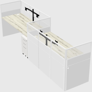 Rectangular cubicles