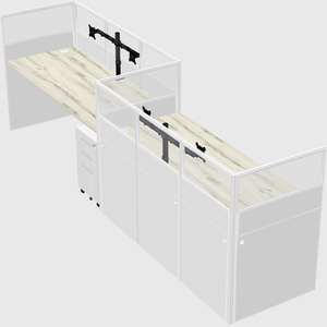 Rectangular cubicles