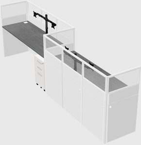 Rectangular cubicles