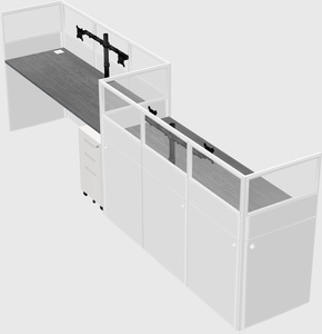 Rectangular cubicles